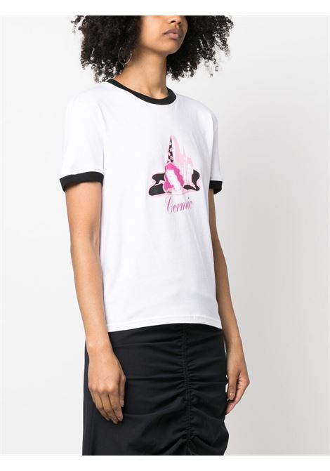 White logo-print T-shirt - women CORMIO | FAIRYWHT