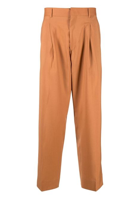 Orange cropped tailored trousers - men COSTUMEIN | U335219