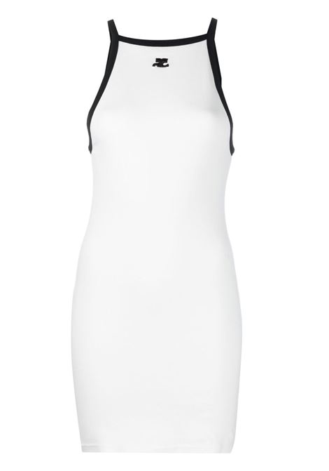 White sleeveless mini-dress - women COURRÈGES | 123JRO160JS00700098