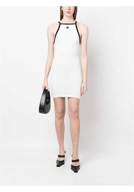 White sleeveless mini-dress - women COURRÈGES | 123JRO160JS00700098