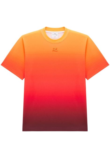 T-shirt con effetto sfumato multicolore - donna COURRÈGES | 523JTS083JS0071I003