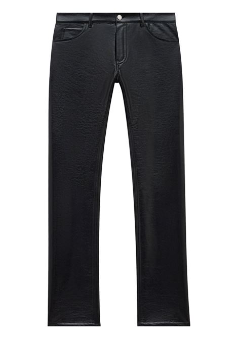 Black Reedition vinyl straight trousers - women  COURRÈGES | PERCPA022VY00039999