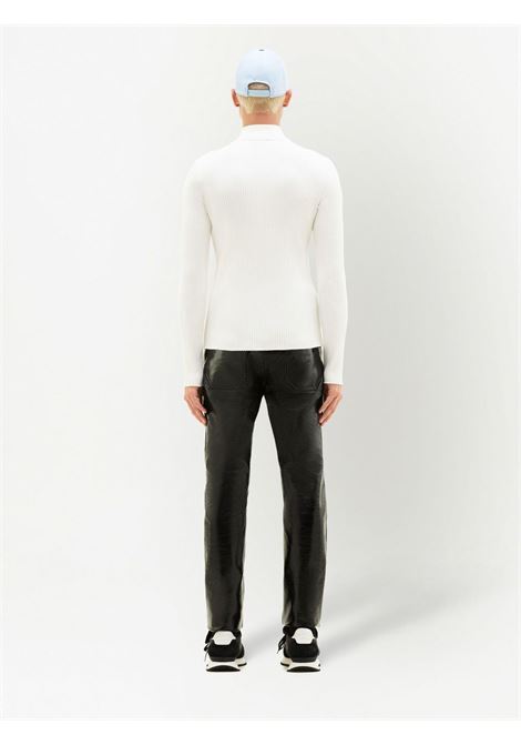 White roll-neck jumper - unisex COURRÈGES | PERMPU008FI00010001