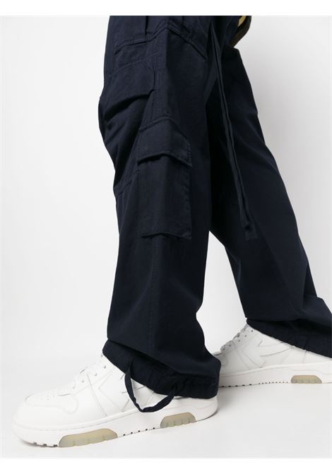 Blue wide-leg straight trousers - men DARKPARK | CDPM018DP571001NV