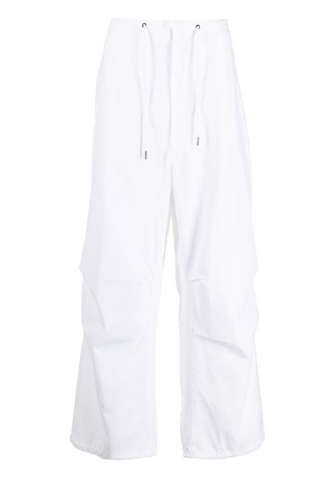 Pantaloni sportivi a gamba ampia in bianco - uomo DARKPARK | DLA100C0513MOWHT