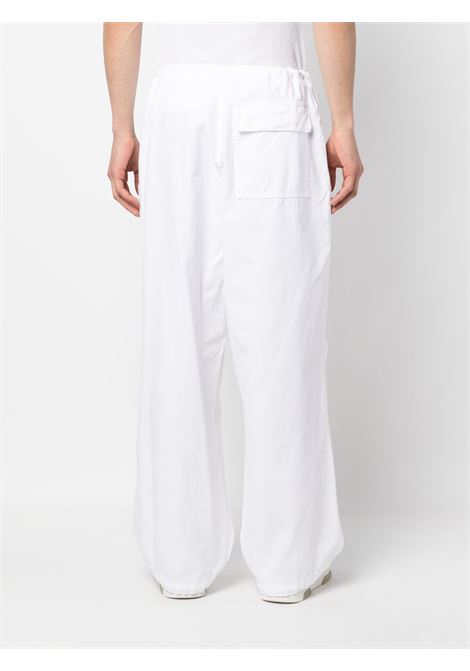 Pantaloni sportivi a gamba ampia in bianco - uomo DARKPARK | DLA100C0513MOWHT