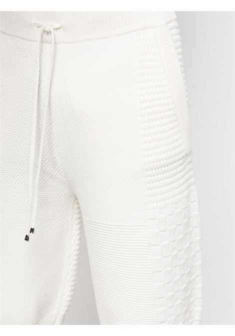 White waffle-knit bermuda shorts - men DRÔLE DE MONSIEUR | BBS121CO057CM