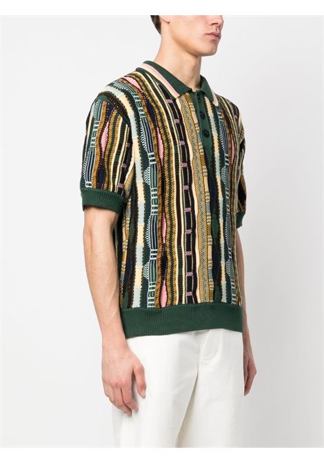 Multicolour knitted polo shirt - men DRÔLE DE MONSIEUR | BPO120CO055MC