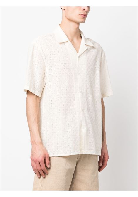 White short-sleeve shirt - men DRÔLE DE MONSIEUR | BSH129CO044EC