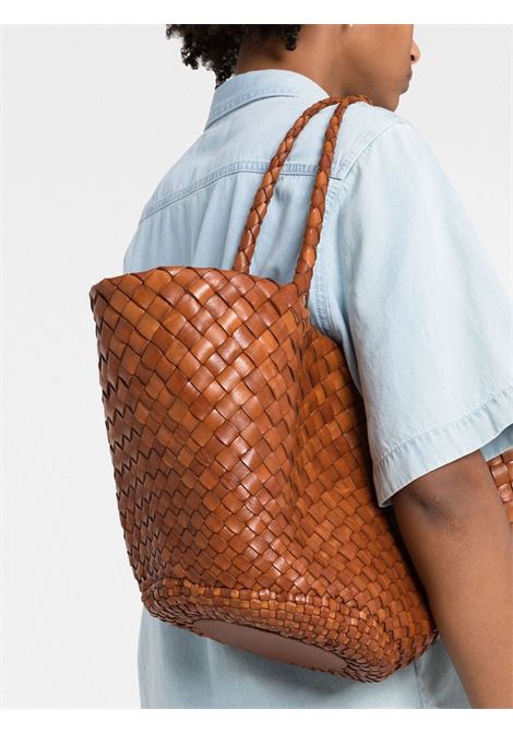 Brown woven shoulder bag - women  DRAGON DIFFUSION | 8026TN