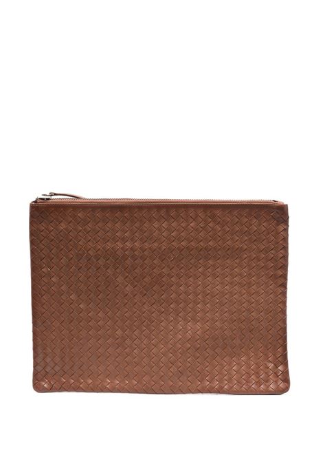 Brown woven clutch bag - women  DRAGON DIFFUSION | 8058TN