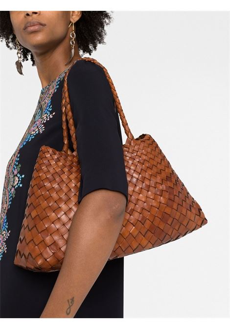 Brown woven hand bag - women  DRAGON DIFFUSION | 8892TN