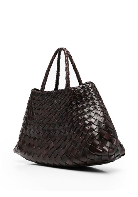 Dark brown woven hand bag - women  DRAGON DIFFUSION | 8893DRKBRWN