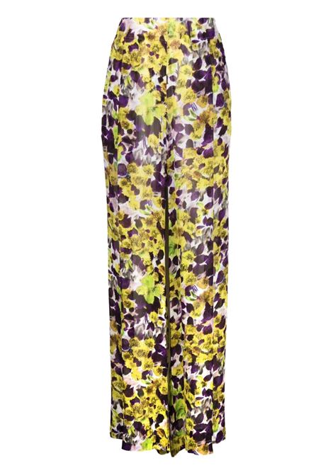 Multicolour floral-print elasticated-waist trousers - women DRIES VAN NOTEN | 2310109006014202