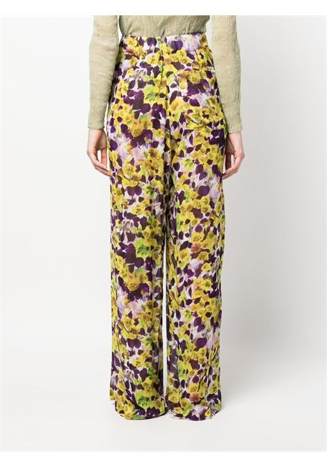 Multicolour floral-print elasticated-waist trousers - women DRIES VAN NOTEN | 2310109006014202