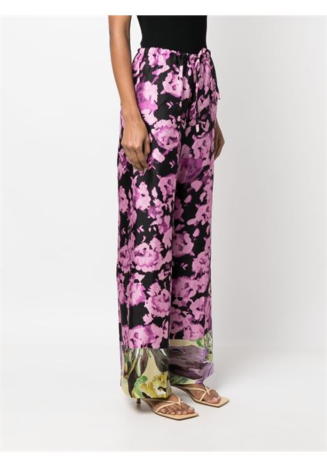 Multicolour floral-print trousers - women DRIES VAN NOTEN | 2310109176270976
