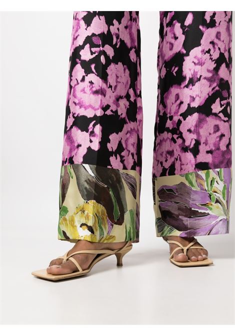 Pantalone con stampa floreale in multicolore - donna DRIES VAN NOTEN | 2310109176270976