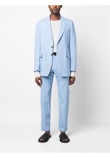 Light blue single-breasted two-piece suit - men DRIES VAN NOTEN | 2310203076213514