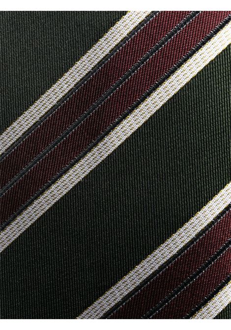 Green striped tie - men DRIES VAN NOTEN | 2310216006901605