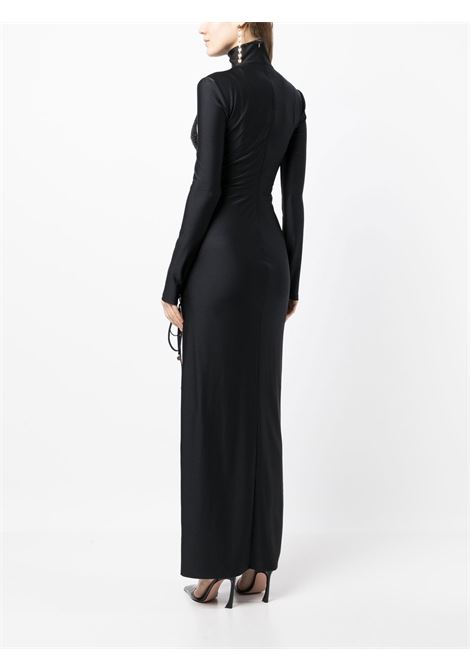 Black  open front criss-cross dress - women DUNDAS | GO0096C9999