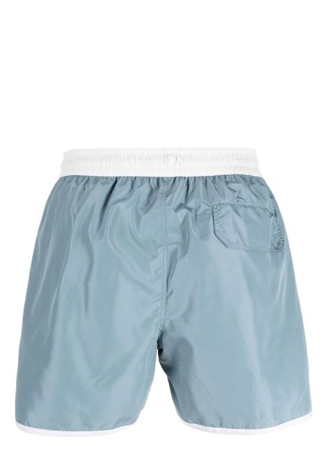 Blue and white drawstring-fastening waist swim shorts - men ELEVENTY | G75BEAG01NYL0G00208