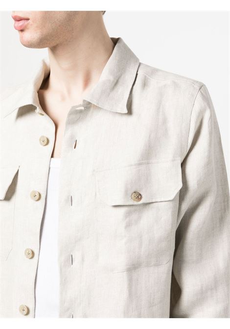 Beige button-up shirt - men ELEVENTY | G75CAMF07TES0G07902