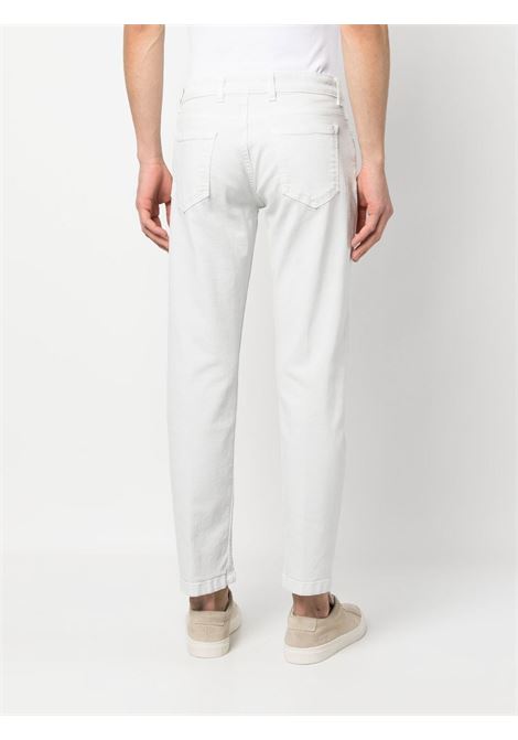 White mid-rise straight-leg trousers - men ELEVENTY | G75PANG04TET0G00708N