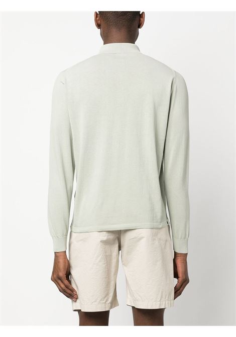 Light green long-sleeve polo shirt - men ELEVENTY | G76MAGD33MAT0A00107NNN