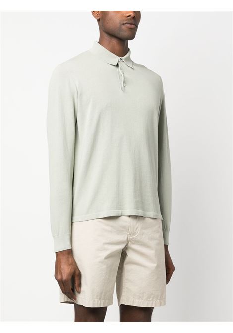 Light green long-sleeve polo shirt - men ELEVENTY | G76MAGD33MAT0A00107NNN