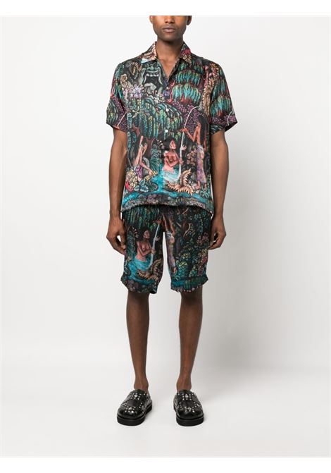 Multicolour Goa Gajah shirt - men ENDLESS JOY | GOAGAJAHSHIRTMLT