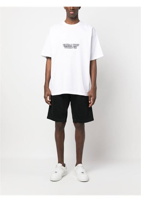 T-shirt con stampa Take A Trip in bianco - uomo ENTERPRISE JAPAN | BB3501TX19001111