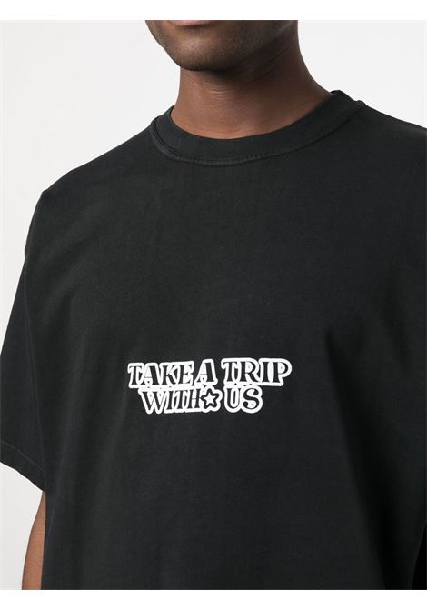 T-shirt con stampa in nero - uomo ENTERPRISE JAPAN | BB3501TX19022222
