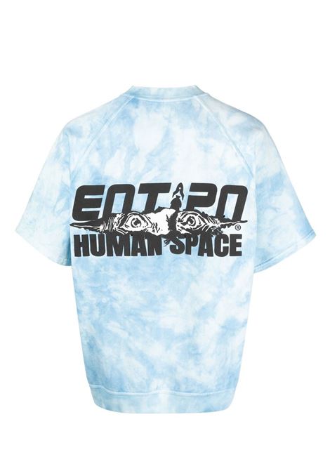 T-shirt con fantasia tie-dye in bianco e blu - uomo ENTERPRISE JAPAN | BB3503TX19001140