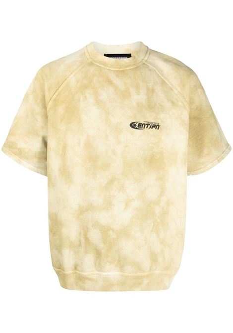 T-shirt con fantasia tie-dye in bianco e giallo - uomo ENTERPRISE JAPAN | BB3503TX190S1400