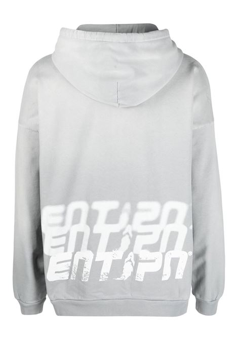 Grey logo-print zipped sweatshirt - men ENTERPRISE JAPAN | BB3507TX19001072