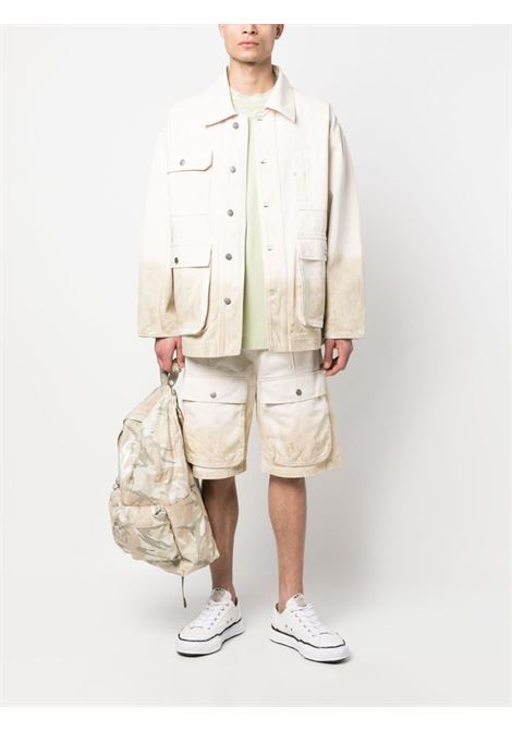 White high-waist bermuda - men ENTERPRISE JAPAN | BB3513TX190S1400