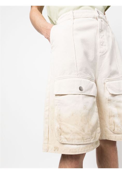 White high-waist bermuda - men ENTERPRISE JAPAN | BB3513TX190S1400