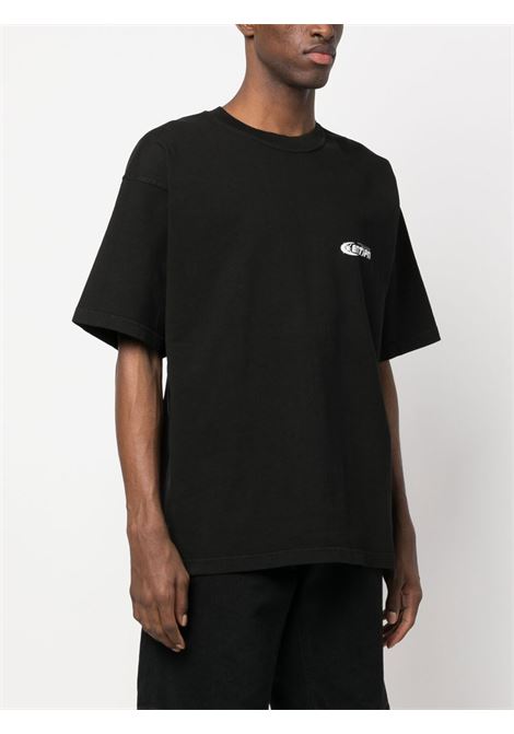 T-shirt con stampa in nero - uomo ENTERPRISE JAPAN | BB3517TX19022222