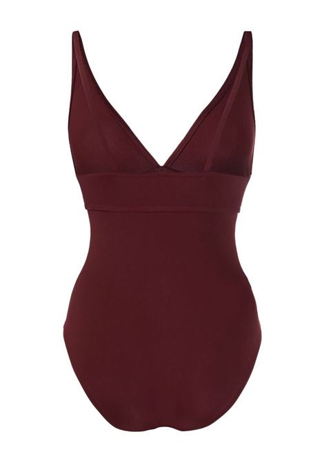 Brown Larcin V-neck swimsuit - women ERES | 0115030120523E