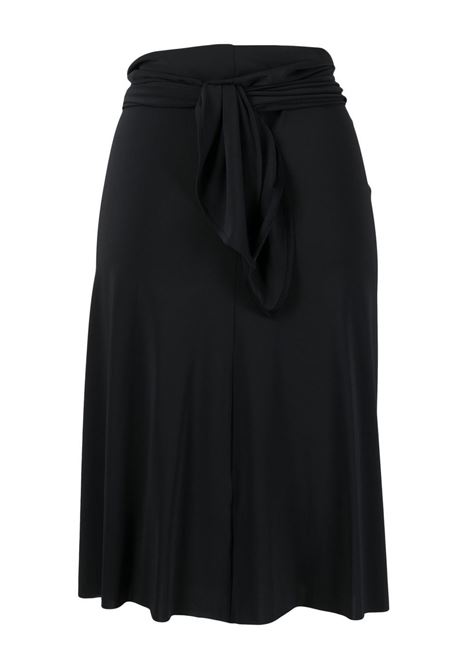Black gathered-detail beach skirt - women ERES | 082002100100P