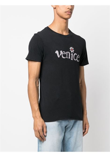 T-shirt con stampa venice in nero - uomo ERL | ERL06T0121