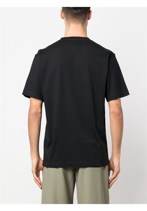 Black logo-print T-shirt - men ÉTUDES | C00ME101A00799BLK