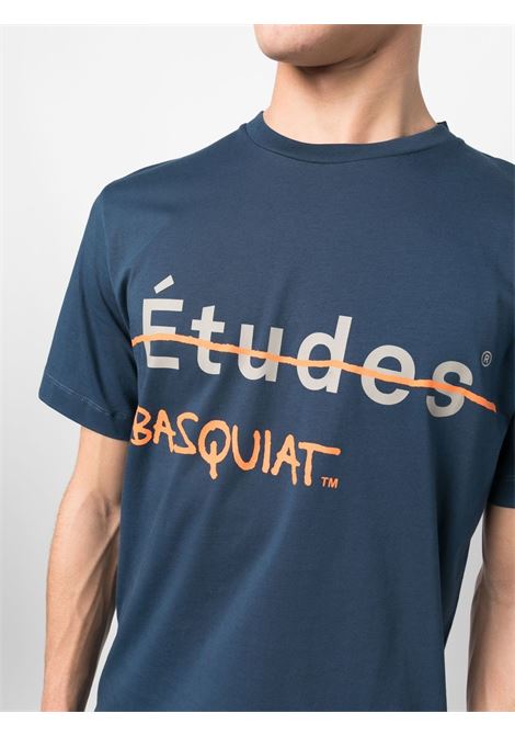 Blue x Jean-Michel Basquiat T-shirt - men ÉTUDES | E23MC111A00743DRKBL