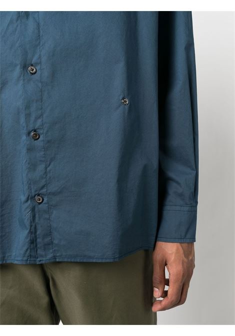 Camicia a maniche lunghe in blu - uomo ÉTUDES | E23MM350A00443DRKBL