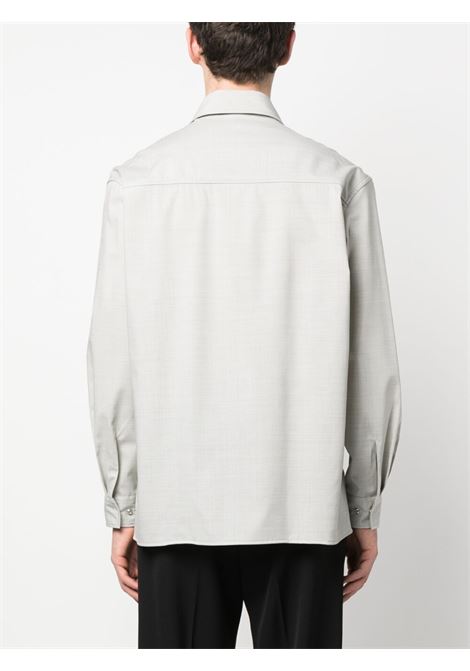 Camicia con zip in grigio - uomo ÉTUDES | E23MM380E00181GRY