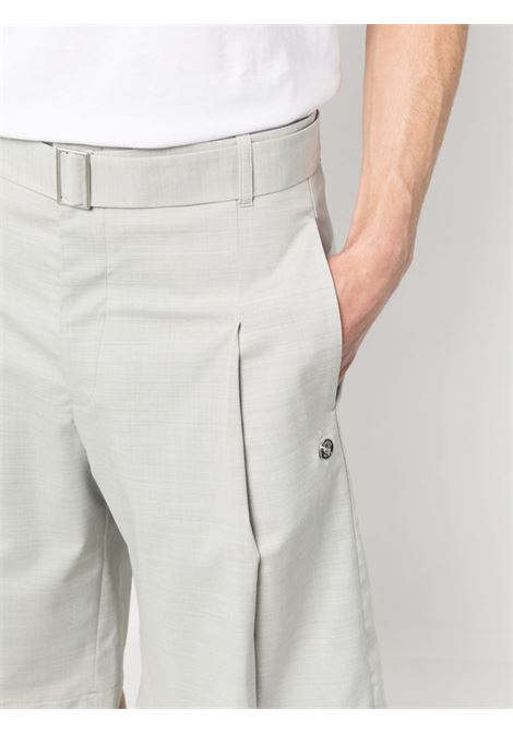 Grey pleated wide-leg shorts - men ÉTUDES | E23MM430E00181GRY