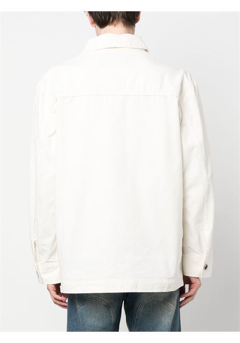 White long-sleeve button-up shirt - men ÉTUDES | E23MM740A00201OFFWHT