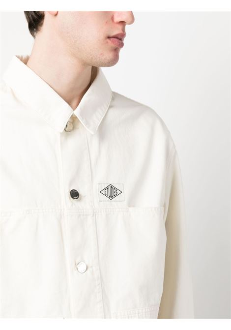 White long-sleeve button-up shirt - men ÉTUDES | E23MM740A00201OFFWHT