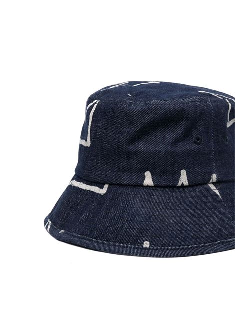 Blue crown-print bucket hat - men ÉTUDES | E23NC921C00540BL