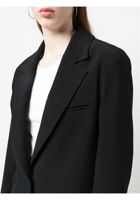 Black split-cuffs oversized blazer - women FEDERICA TOSI | FTE23GI1010CP00200002